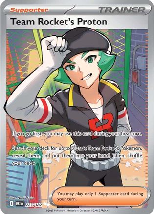 SV10 Destined Rivals 227/182 Team Rocket's Proton - Holofoil - Ultra Rare