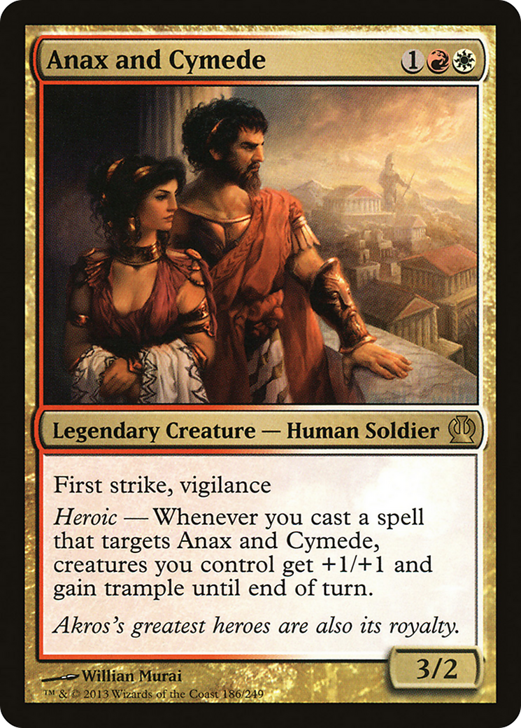 Theros - (THS-186) - Anax and Cymede Foil