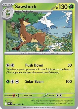 SV White Flare 007/086 Sawsbuck - Uncommon