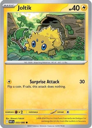 SV White Flare 033/086 Joltik - Reverse Holofoil - Common
