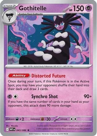 SV White Flare 043/086 Gothitelle - Holofoil - Rare