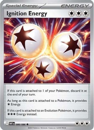 SV White Flare 086 Ignition Energy - Reverse Holofoil - Uncommon