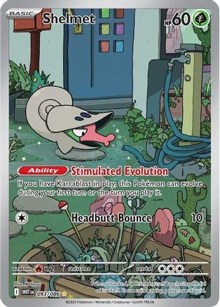 SV White Flare 093/086 Shelmet - Holofoil - Illustration Rare