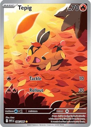 SV White Flare 096/086 Tepig - Holofoil - Illustration Rare