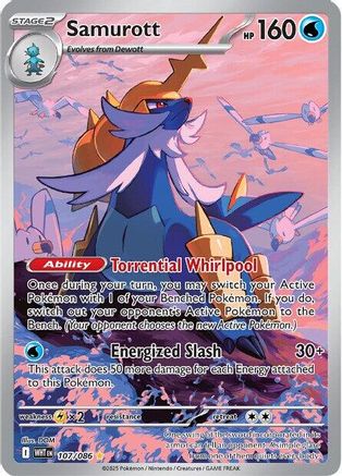 SV White Flare 107/086 Samurott - Holofoil - Illustration Rare