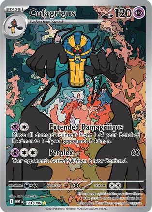 SV White Flare 123/086 Cofagrigus - Holofoil - Illustration Rare