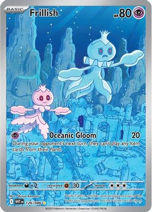 SV White Flare 126/086 Frillish - Holofoil - Illustration Rare