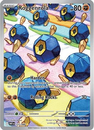 SV White Flare 127/086 Roggenrola - Holofoil - Illustration Rare