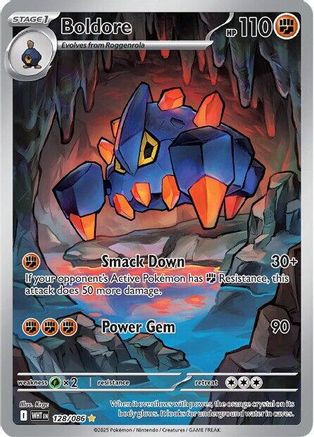 SV White Flare 128/086 Boldore - Holofoil - Illustration Rare