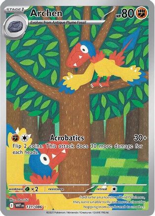 SV White Flare 131/086 Archen - Holofoil - Illustration Rare