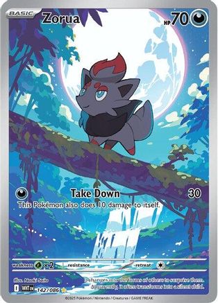 SV White Flare 142/086 Zorua - Holofoil - Illustration Rare