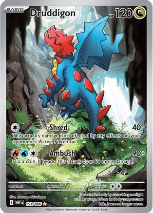 SV White Flare 151/086 Druddigon - Holofoil - Illustration Rare