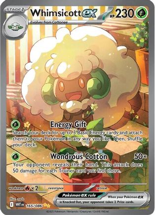 SV White Flare 165/086 Whimsicott ex - Holofoil - Special Illustration Rare