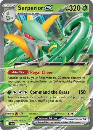 SV Black Bolt 003/086 Serperior ex - Holofoil - Double Rare