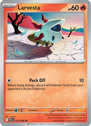 SV Black Bolt 015/086 Larvesta - Common