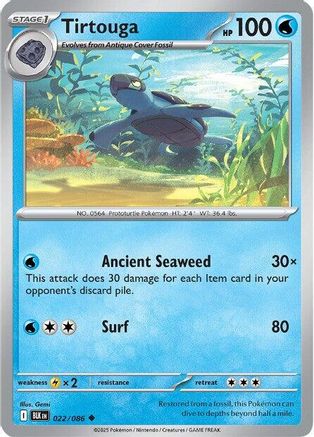 SV Black Bolt 022/086 Tirtouga - Uncommon