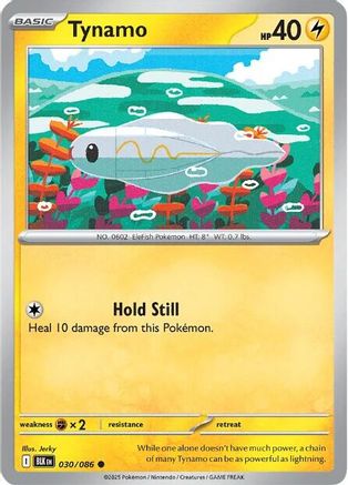 SV Black Bolt 030/086 Tynamo - Reverse Holofoil - Common