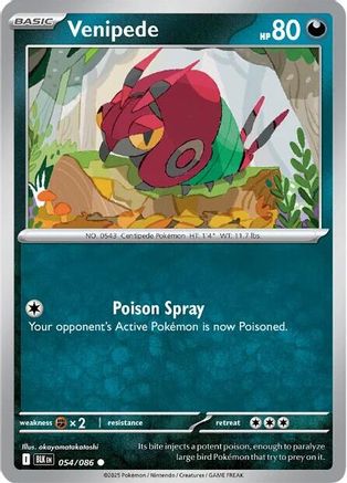 SV Black Bolt 054/086 Venipede - Common