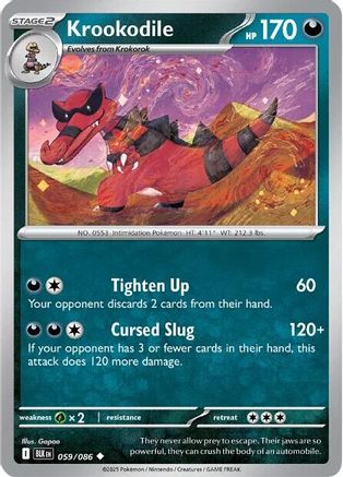 SV Black Bolt 059/086 Krookodile - Uncommon
