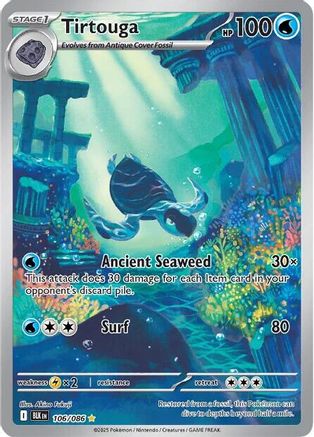 SV Black Bolt 106/086 Tirtouga - Holofoil - Illustration Rare