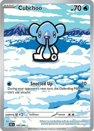 SV Black Bolt 109/086 Cubchoo - Holofoil - Illustration Rare