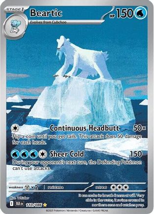 SV Black Bolt 110/086 Beartic - Holofoil - Illustration Rare
