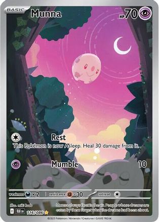 SV Black Bolt 116/086 Munna - Holofoil - Illustration Rare