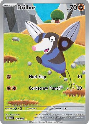 SV Black Bolt 124/086 Drilbur - Holofoil - Illustration Rare