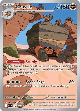 SV Black Bolt 130/086 Crustle - Holofoil - Illustration Rare