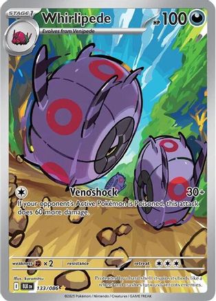 SV Black Bolt 133/086 Whirlipede - Holofoil - Illustration Rare