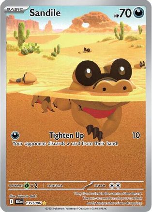 SV Black Bolt 135/086 Sandile - Holofoil - Illustration Rare