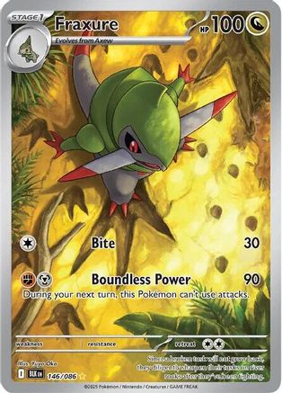 SV Black Bolt 146/086 Fraxure - Holofoil - Illustration Rare