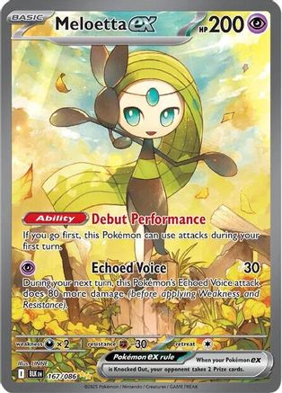 SV Black Bolt 167/086 Meloetta ex - Holofoil - Special Illustration Rare