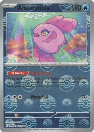 SV Black Bolt 024/086 Alomomola (Poke Ball Pattern) - Holofoil - Uncommon