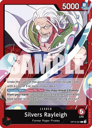 Legacy of the Master OP12-001 Silvers Rayleigh (OP12-001) - Leader