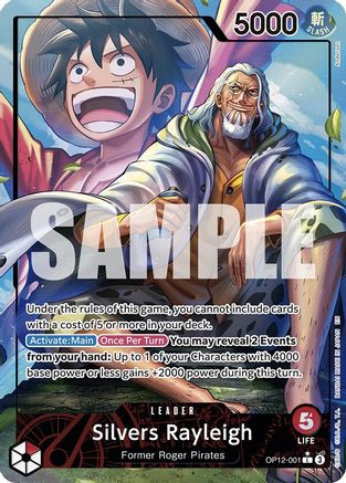 Legacy of the Master OP12-001 Silvers Rayleigh (Alternate Art) (OP12-001) - Foil - Leader