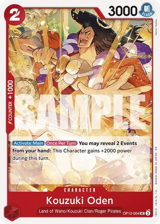 Legacy of the Master OP12-004 Kouzuki Oden (OP12-004) - Uncommon