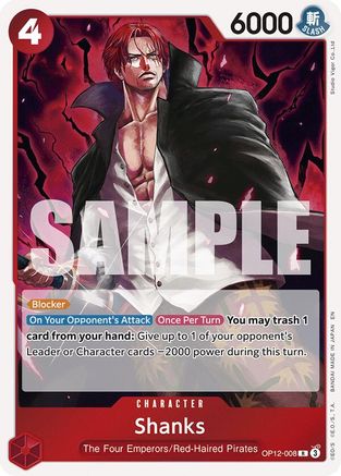 Legacy of the Master OP12-008 Shanks (008) (OP12-008) - Foil - Rare