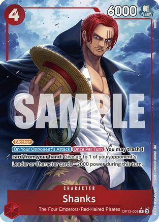 Legacy of the Master OP12-008 Shanks (008) (Alternate Art) (OP12-008) - Foil - Rare