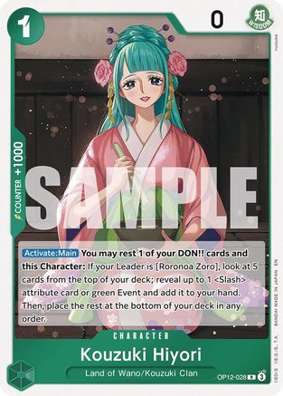 Legacy of the Master OP12-028 Kouzuki Hiyori (OP12-028) - Foil - Rare