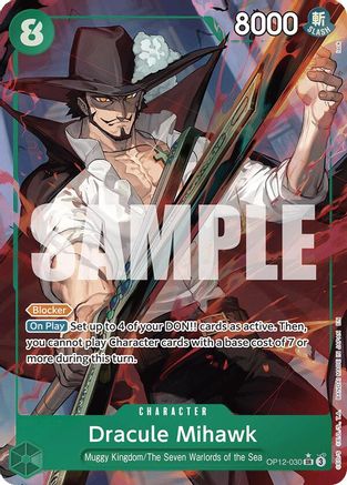 Legacy of the Master OP12-030 Dracule Mihawk (Alternate Art) (OP12-030) - Foil - Super Rare