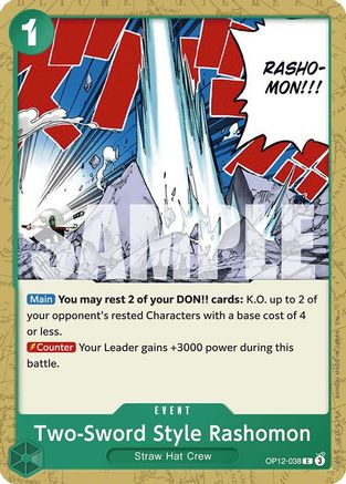 Legacy of the Master OP12-038 Two-Sword Style Rashomon (OP12-038) - Common