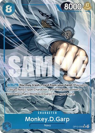 Legacy of the Master OP12-056 Monkey.D.Garp (Alternate Art) - Foil - Super Rare
