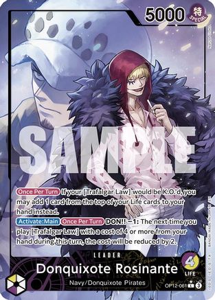 Legacy of the Master OP12-061 Donquixote Rosinante (061) (Alternate Art) (OP12-061) - Foil - Leader