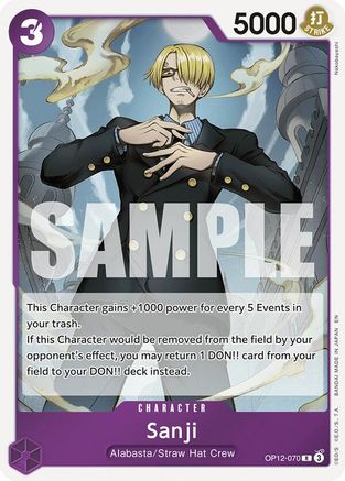 Legacy of the Master OP12-070 Sanji (070) (OP12-070) - Foil - Rare
