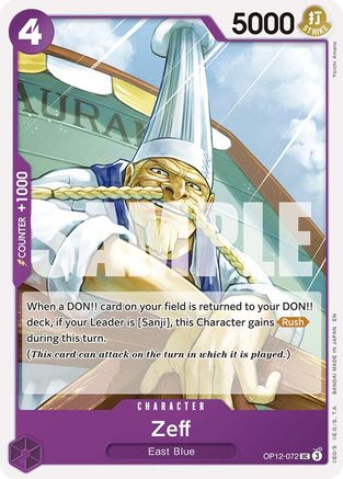 Legacy of the Master OP12-072 Zeff (OP12-072) - Uncommon