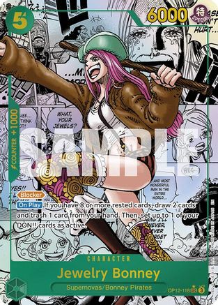 Legacy of the Master OP12-118 Jewelry Bonney (118) (Manga) (OP12-118) - Foil - Secret Rare