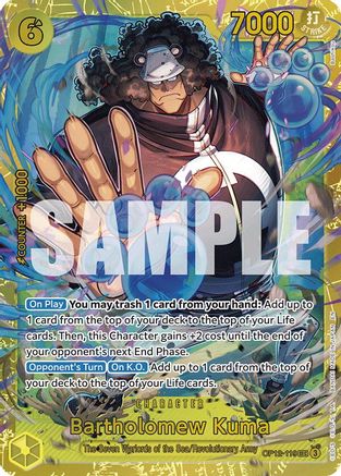 Legacy of the Master OP12-119 Bartholomew Kuma - Foil - Secret Rare