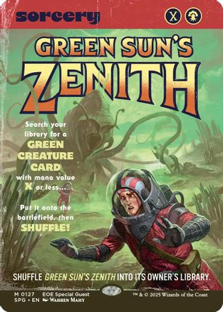 Special Guests - (SPG-127) - Green Sun's Zenith (Showcase) Foil