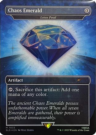 Secret Lair Drop Series - (SLD-7033) - Chaos Emerald - Lotus Petal (7033) Foil
